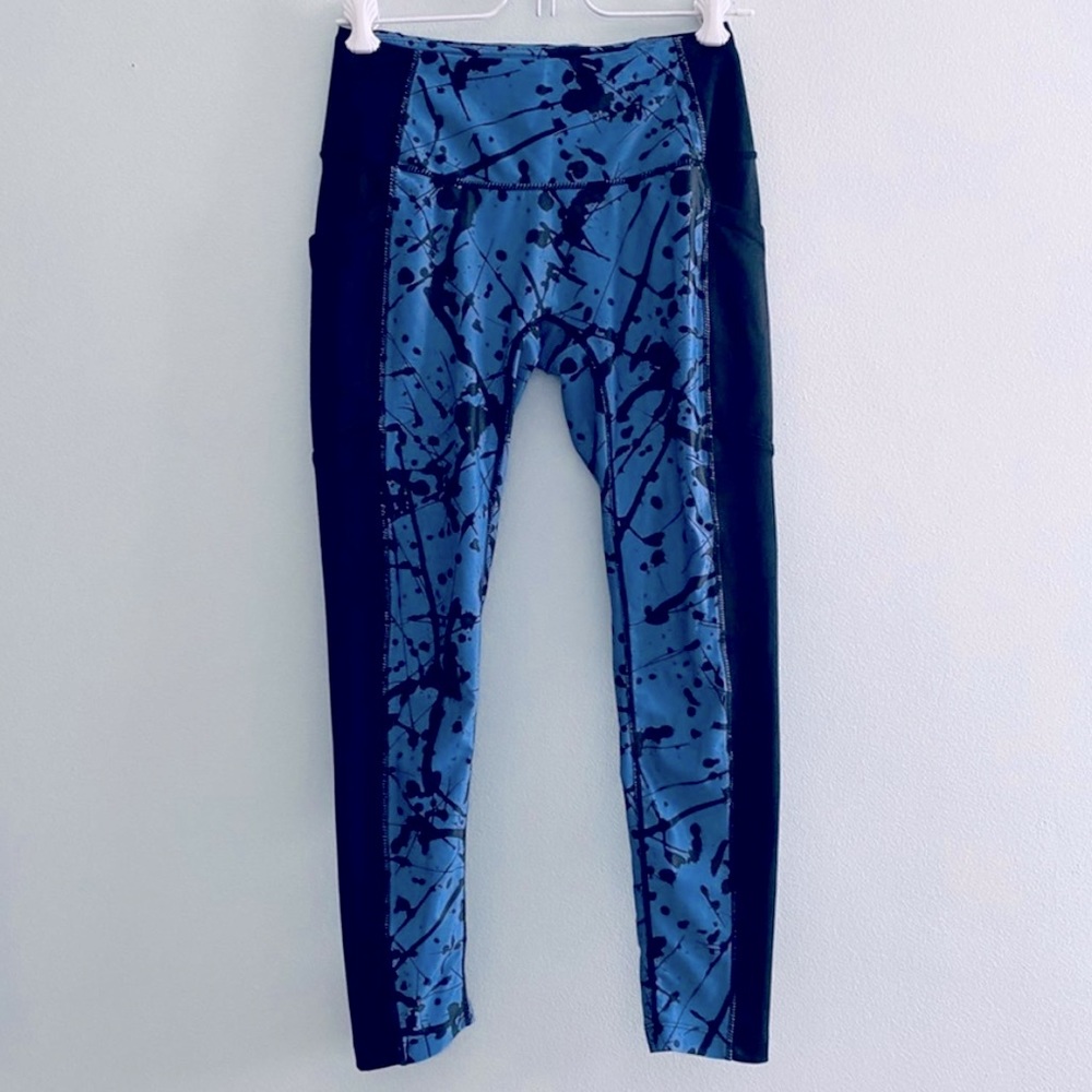 PRISMSPORT Splatter Print 7/8 Length Leggings